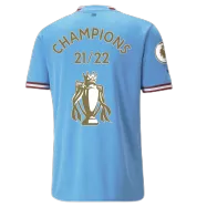 Replica Manchester City ''CHAMPIONS 2021-22+CUP" Home Jersey 2022/23 By Puma - gogoalshop
