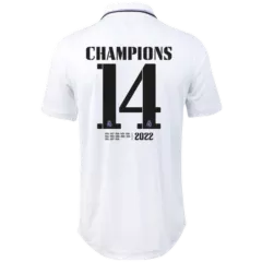 Authentic Jersey CHAMPIONS #14 Real Madrid Home Jersey 2022/23 By Adidas - gogoalshop