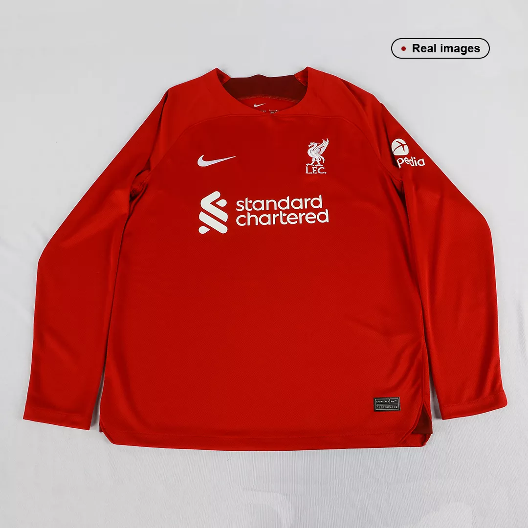 Liverpool Home Long Sleeve Soccer Jersey 2022/23 - gogoalshop