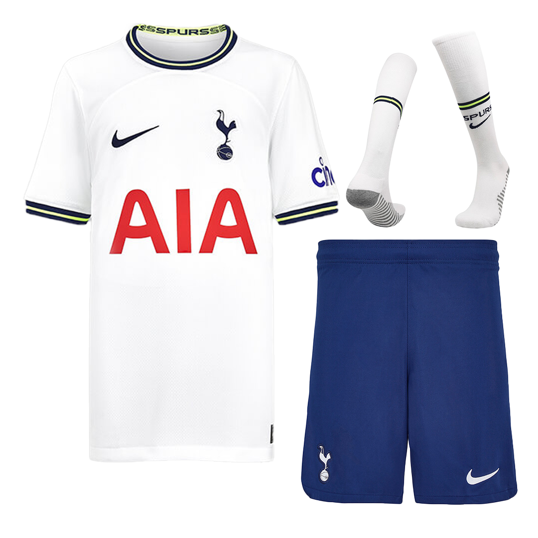 tottenham-hotspur-home-kids-soccer-jerseys-full-kit-2022-23-gogoalshop