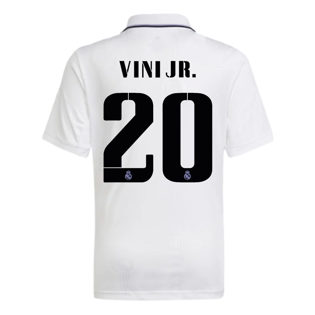 Vini Jr. 20 Real Madrid Home Soccer Jersey 2022/23