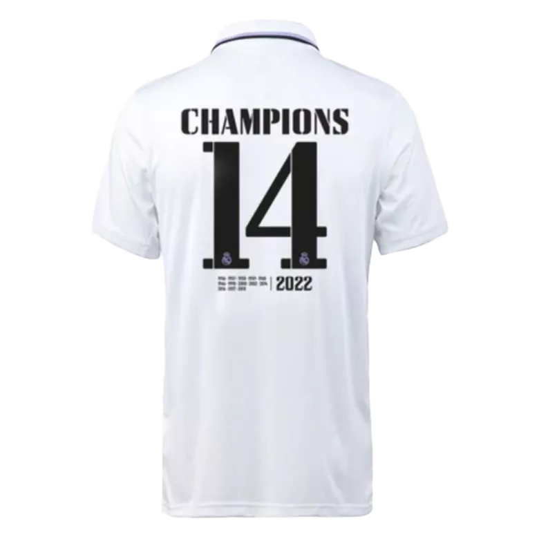 CHAMPIONS #14 Real Madrid Home Soccer Jersey 2022/23 - gogoalshop