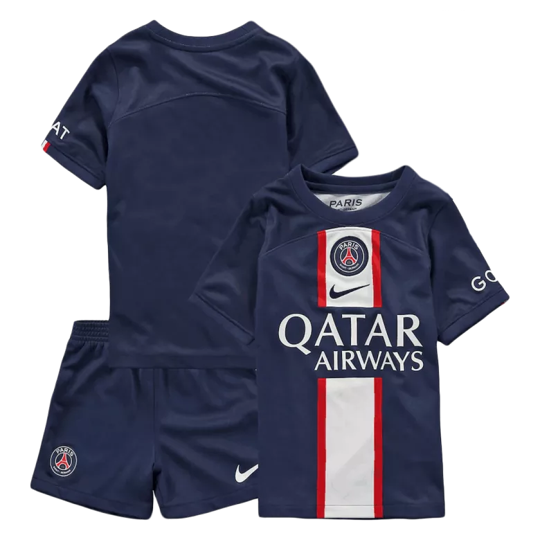 PSG Home Kids Soccer Jerseys Full Kit 2022/23 - gogoalshop