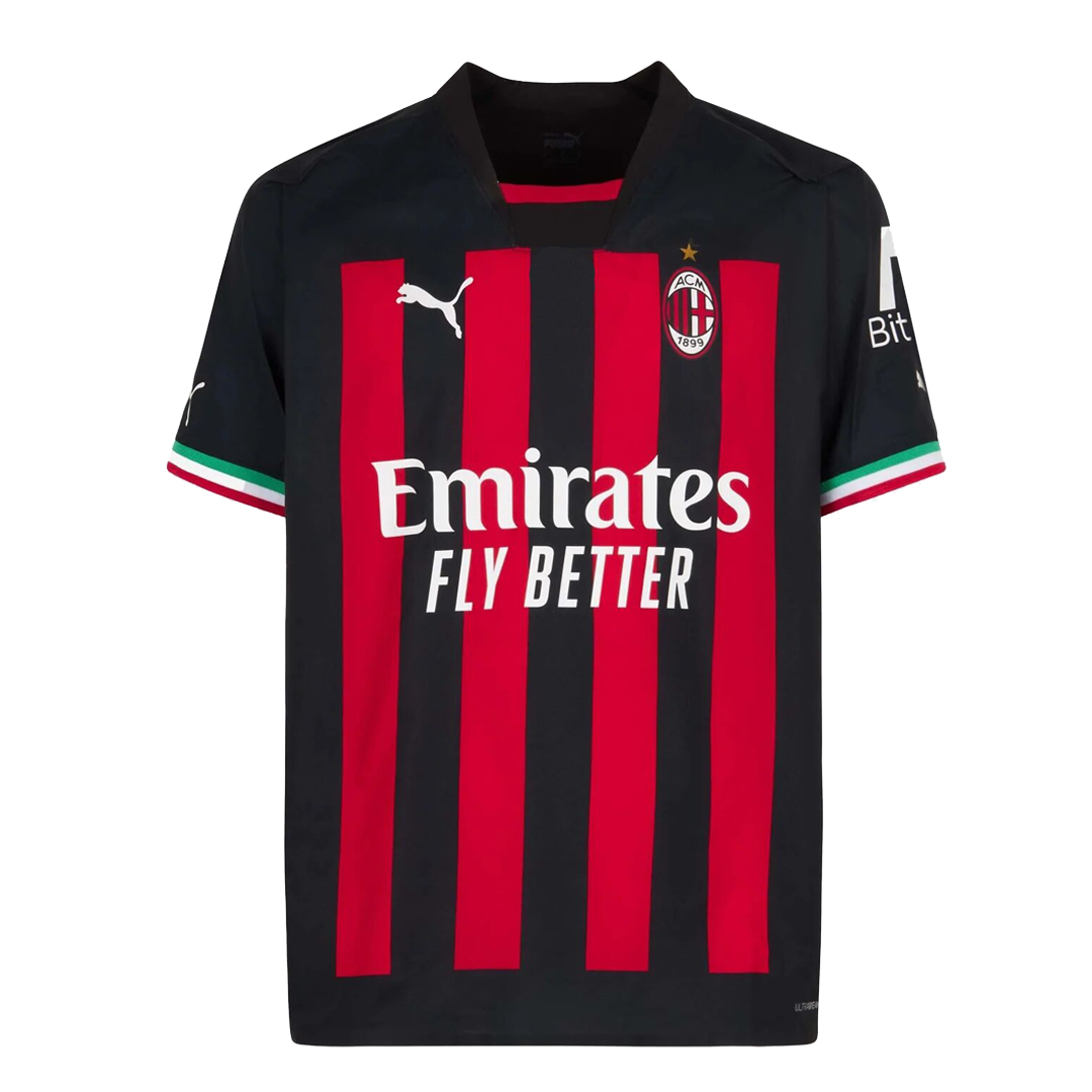 PUMA AC Milan 2023 Home Replica Long Sleeve Jersey