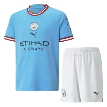 Manchester City Home Kit 2022/23 By Puma Kids - gogoalshop