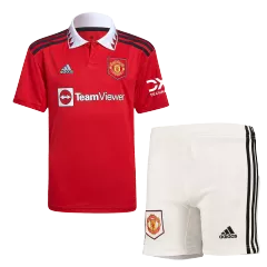 Manchester United Home Kit 2022/23 By Adidas Kids - gogoalshop