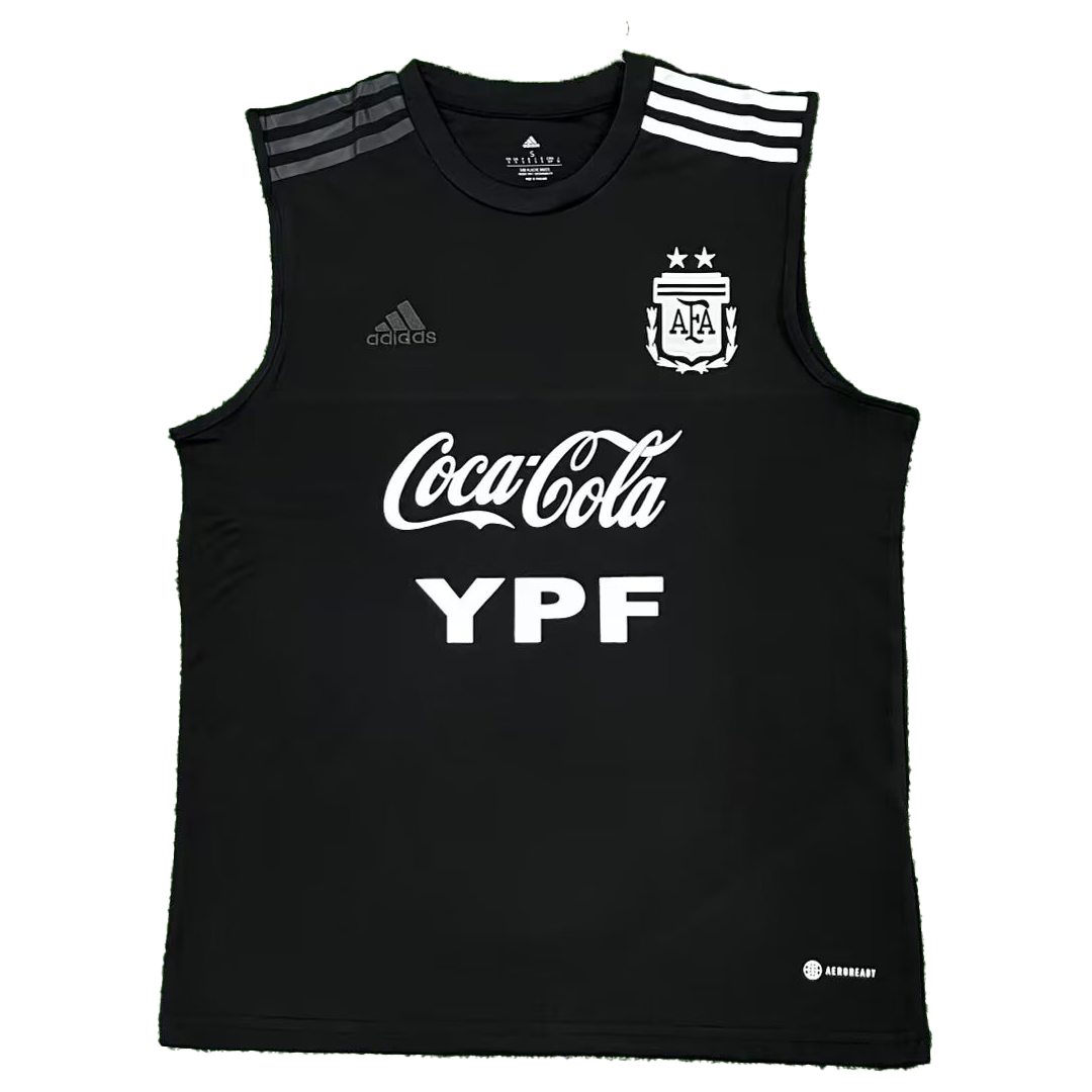 Argentina Pre-Match Sleeveless Top 2022 Black Gogoalshop