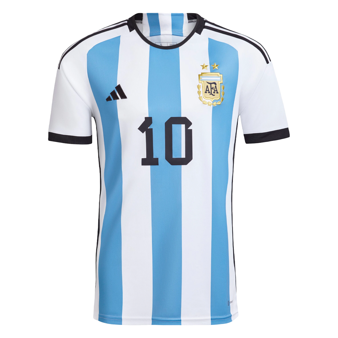 Messi #10 Argentina Home Mens Soccer Jersey 2021/22 