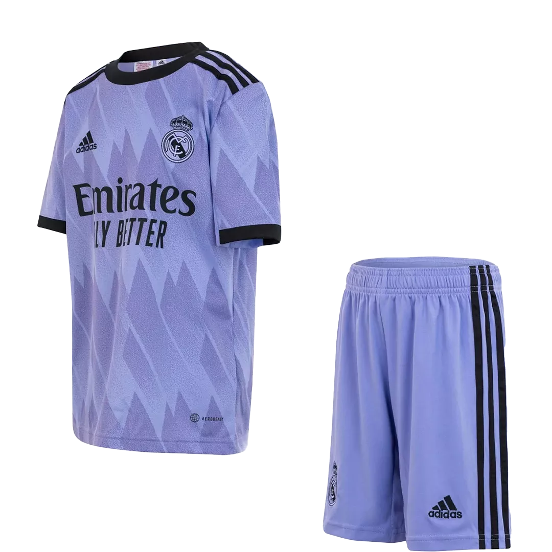 Real Madrid Away Kit 2022/23 By Adidas Kids - gogoalshop