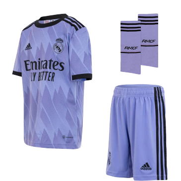 Real Madrid Away Full Kit 2022/23 By Adidas Kids