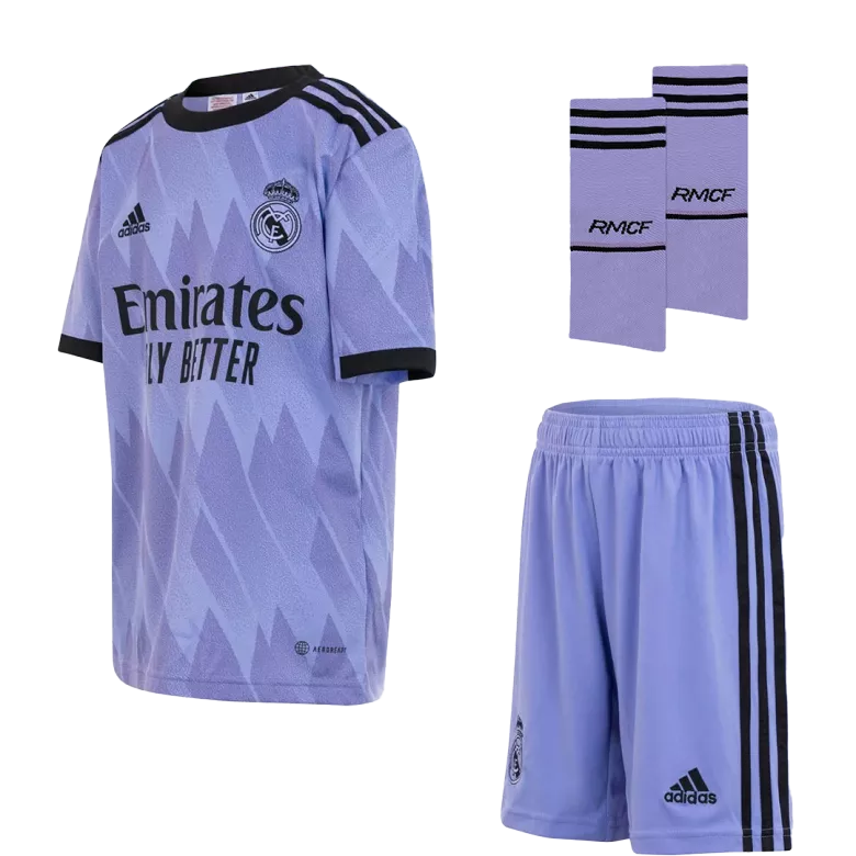 Real Madrid Away Kids Soccer Jerseys Full Kit 2022/23 - gogoalshop