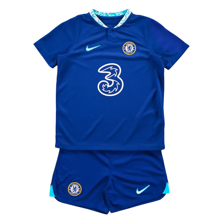 Chelsea Home Kids Soccer Jerseys Full Kit 2022/23 - gogoalshop