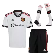 Manchester United Away Full Kit 2022/23 By Adidas Kids - gogoalshop