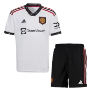 Manchester United Away Kit 2022/23 By Adidas Kids - gogoalshop