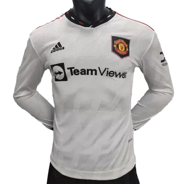 Authentic Manchester United Away Long Sleeve Soccer Jersey 2022/23 - gogoalshop