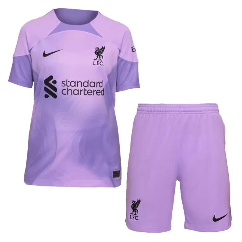 Liverpool Goalkeeper Kids Soccer Jerseys Kit 2022/23 - gogoalshop