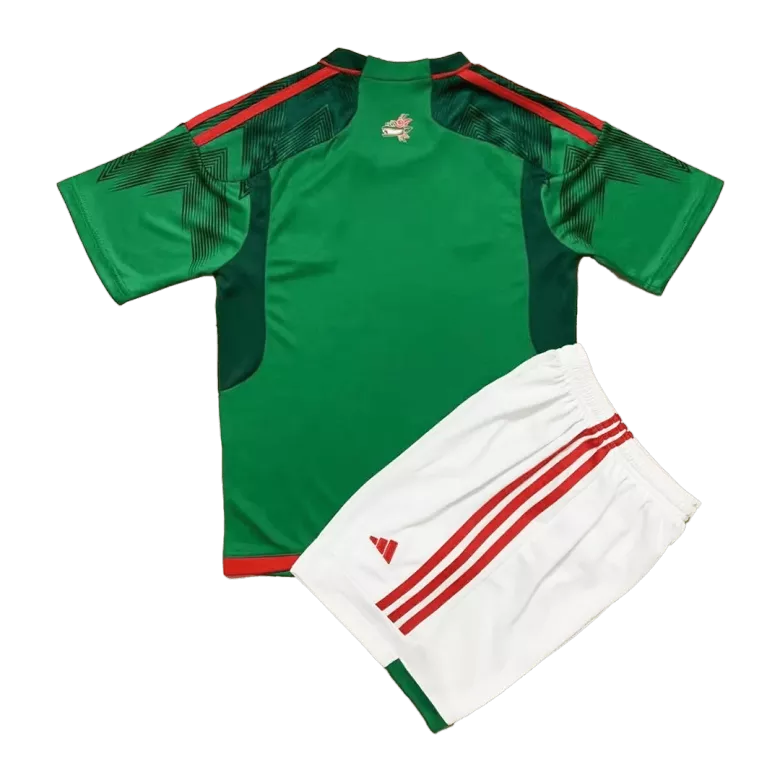Mexico Home World Cup Kids Soccer Jerseys Full Kit 2022 - gogoalshop