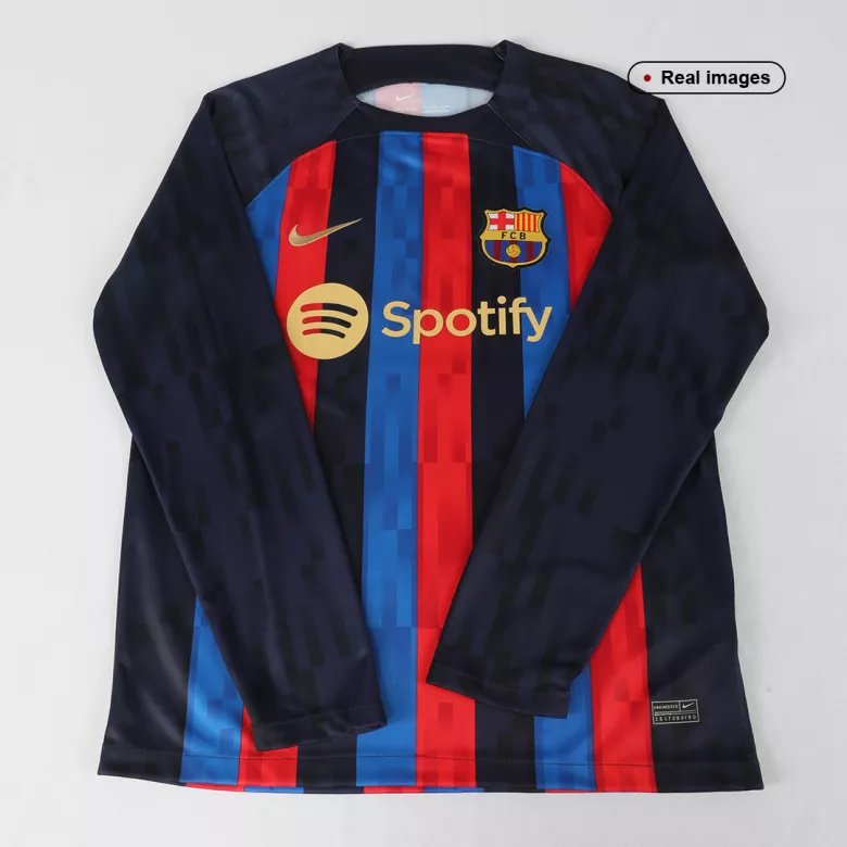 Barcelona Home Long Sleeve Soccer Jersey 2022/23 - gogoalshop