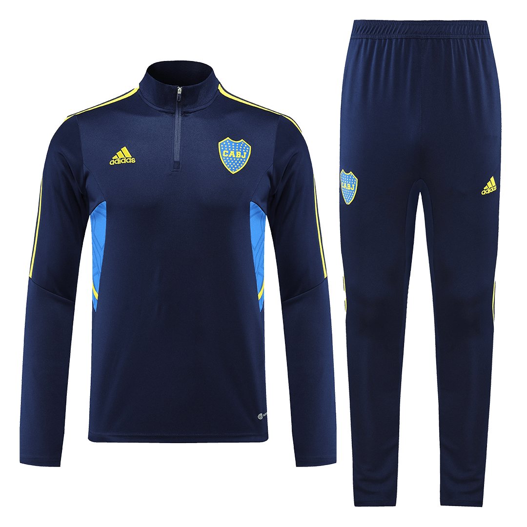 Boca Juniors 1/4 Zip Tracksuit 2022/23 Navy | Gogoalshop