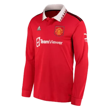 Manchester United Home Long Sleeve Jersey 2022/23 - gogoalshop