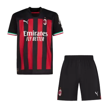 AC Milan Home Kit 2022/23 By Adidas Kids - gogoalshop