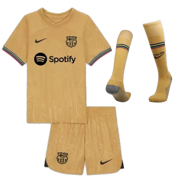 Barcelona Away Full Kit 2022/23 By Nike Kids - gogoalshop