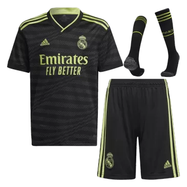 Real Madrid Third Away Full Kit 2022/23 By Adidas Kids - gogoalshop
