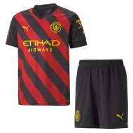 Manchester City Away Kids Jerseys Kit 2022/23 - gogoalshop