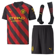 Manchester City Away Full Kit 2022/23 By Puma Kids - gogoalshop