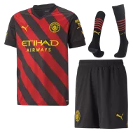 Manchester City Away Full Kit 2022/23 By Puma Kids - gogoalshop