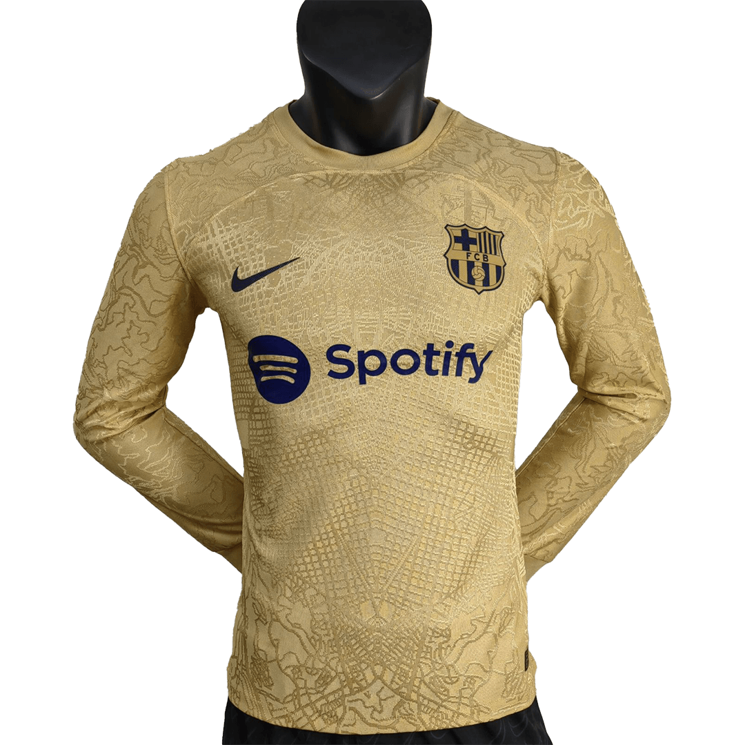 Fc barcelona long sleeve away jersey hotsell