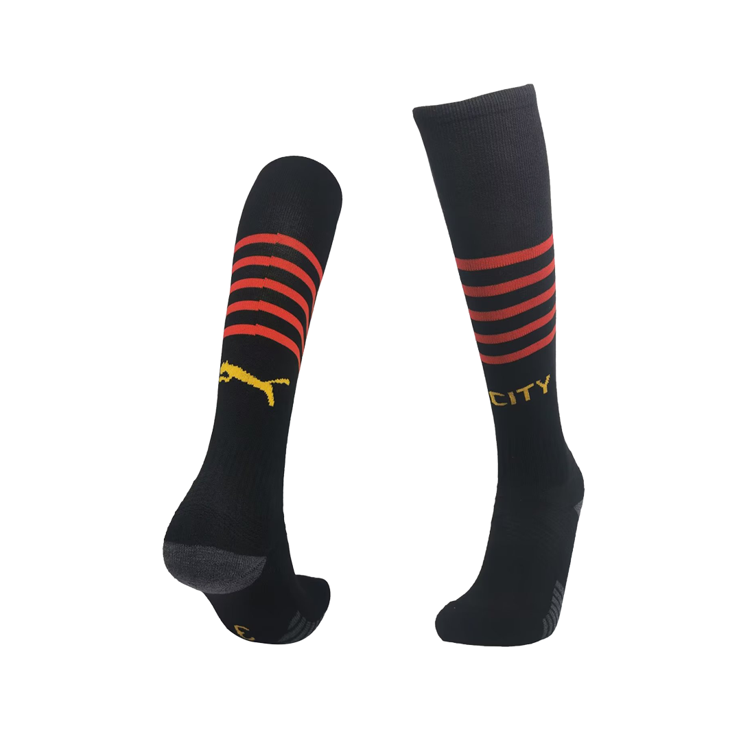 Manchester City Away Soccer Socks 2022/23 Kids