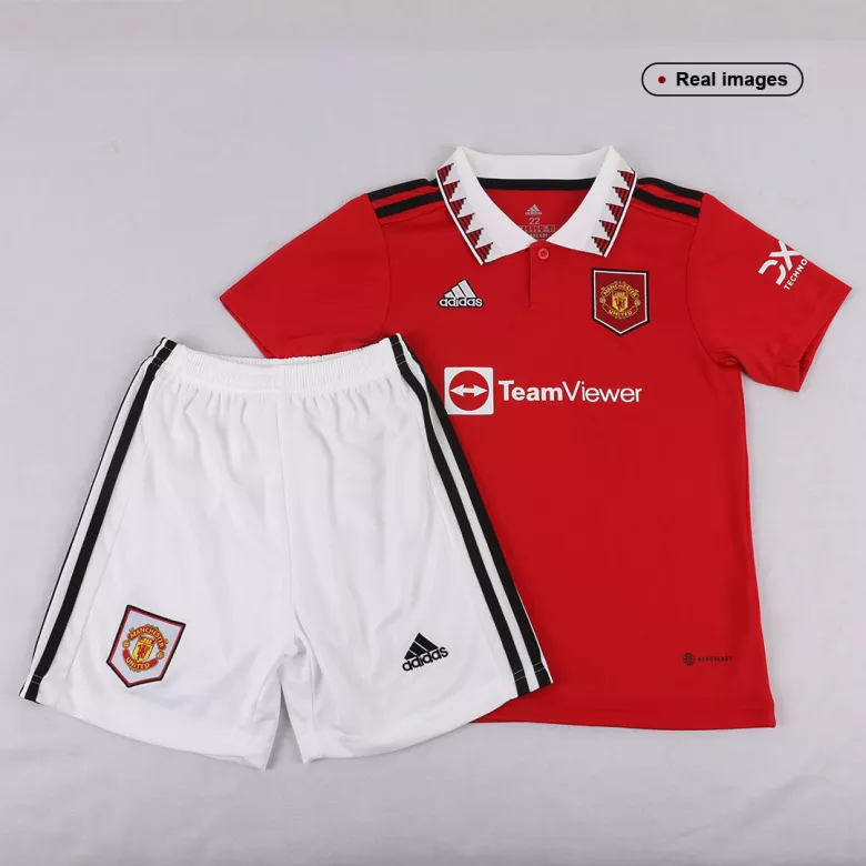 Manchester United Home Kids Jerseys Full Kit 2022/23 - gogoalshop