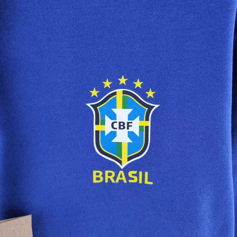 Brazil Sweater Hoodie 2022/23 Blue - gogoalshop