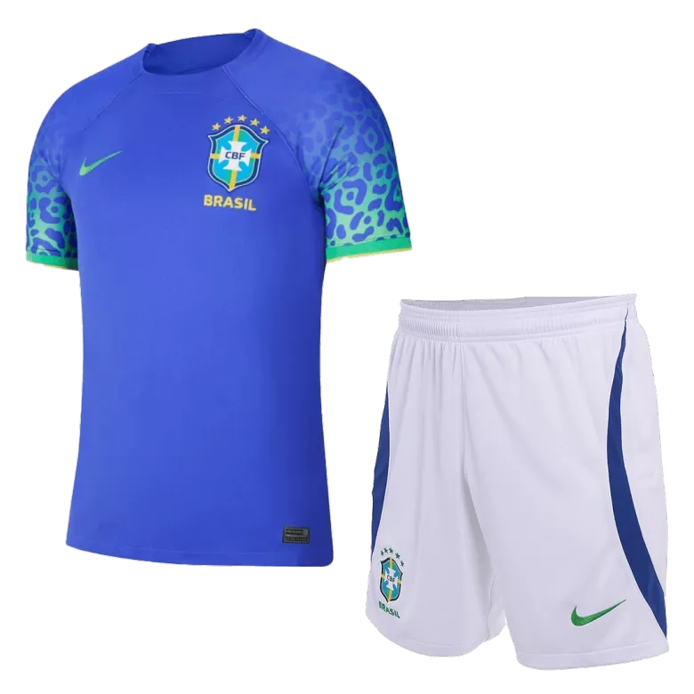 Brazil Away World Cup Jerseys Kit 2022 - gogoalshop