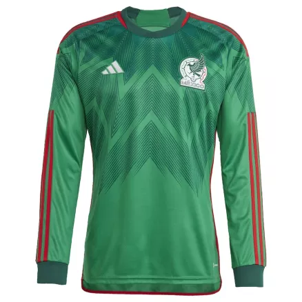 Mexico Home Long Sleeve Soccer Jersey 2022 - gogoalshop