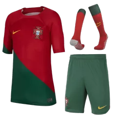 Portugal Home Kids Jerseys Full Kit 2022/23 - gogoalshop