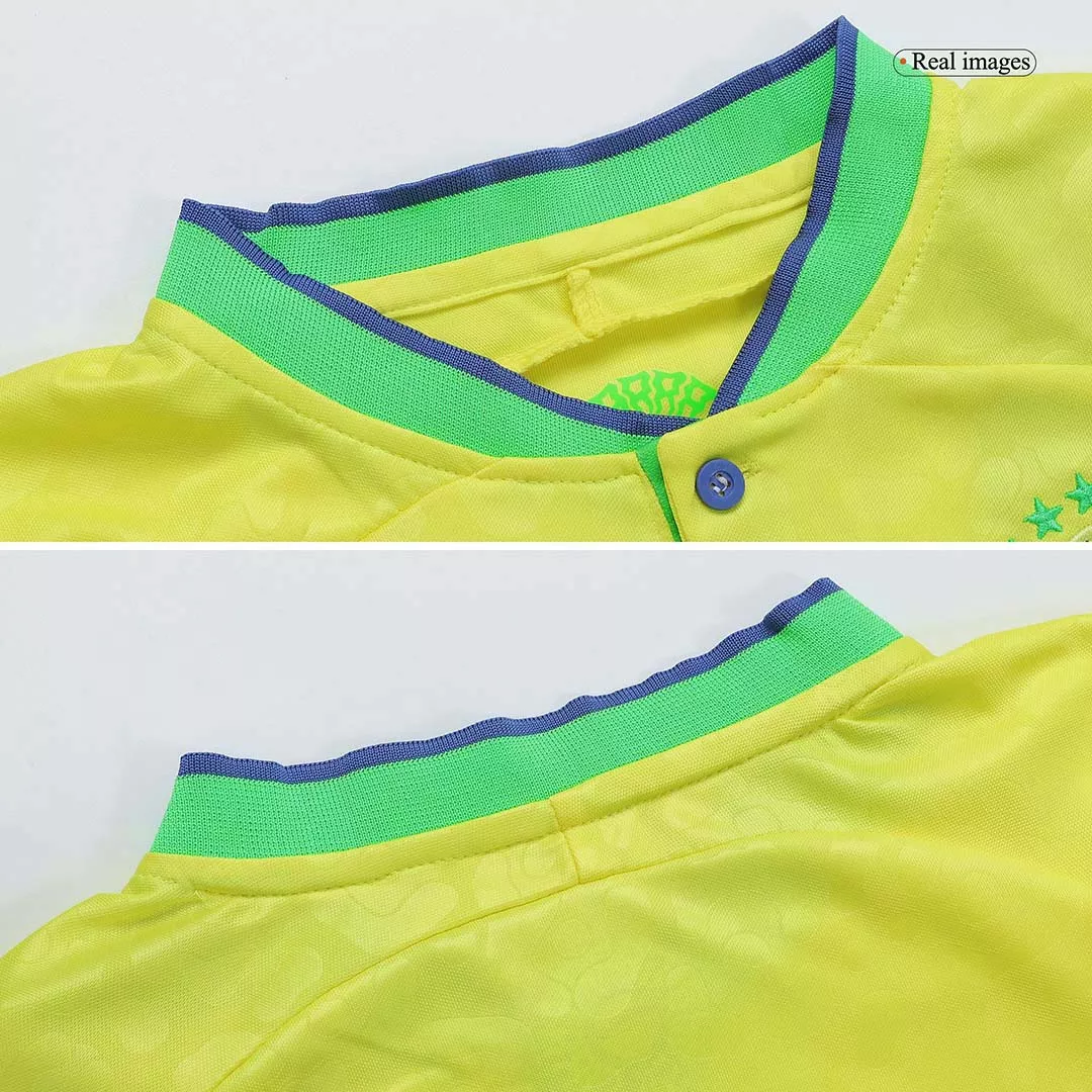 Brazil Home Kit 2022 By Nike Kids - gogoalshop
