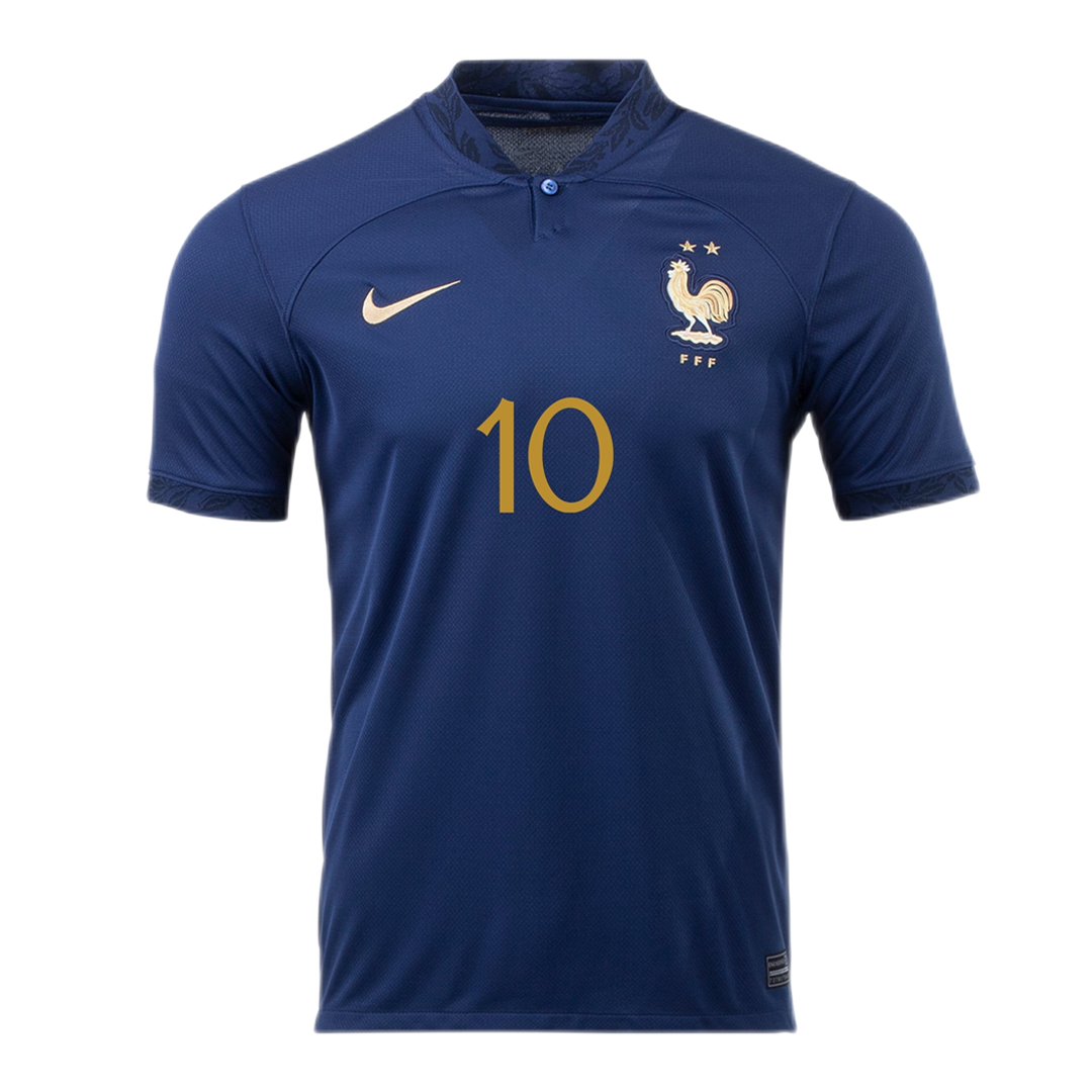 フランス代表 2022年アウェイユニホーム MBAPPE 10番 白色 Mサイズ 2022-23 France Authentic Away Shirt Mbappe #10 - 10/10 - (XXL)