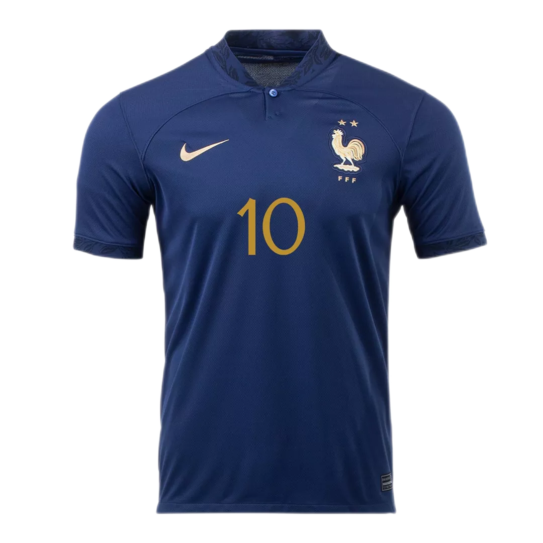 MBAPPE #10 France Home Jersey Shirt World Cup 2022 - gogoalshop
