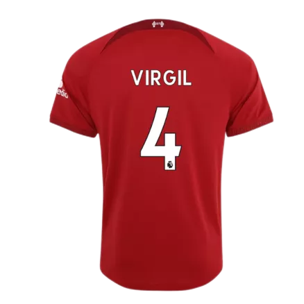 VIRGIL #4 Liverpool Home Authentic Jersey 2022/23 - gogoalshop