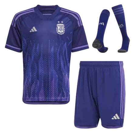 Argentina Away World Cup Jerseys Full Kit 2022 - gogoalshop