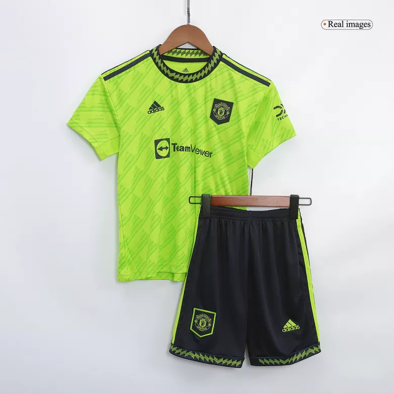 Manchester United Third Away Kids Jerseys Kit 2022/23 - gogoalshop