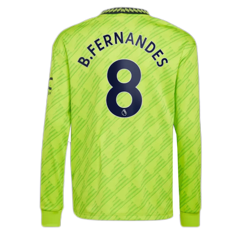 B.FERNANDES #8 Manchester United Third Away Long Sleeve Soccer Jersey 2022/23