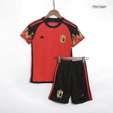 Belgium Home World Cup Kids Jerseys Kit 2022 - gogoalshop
