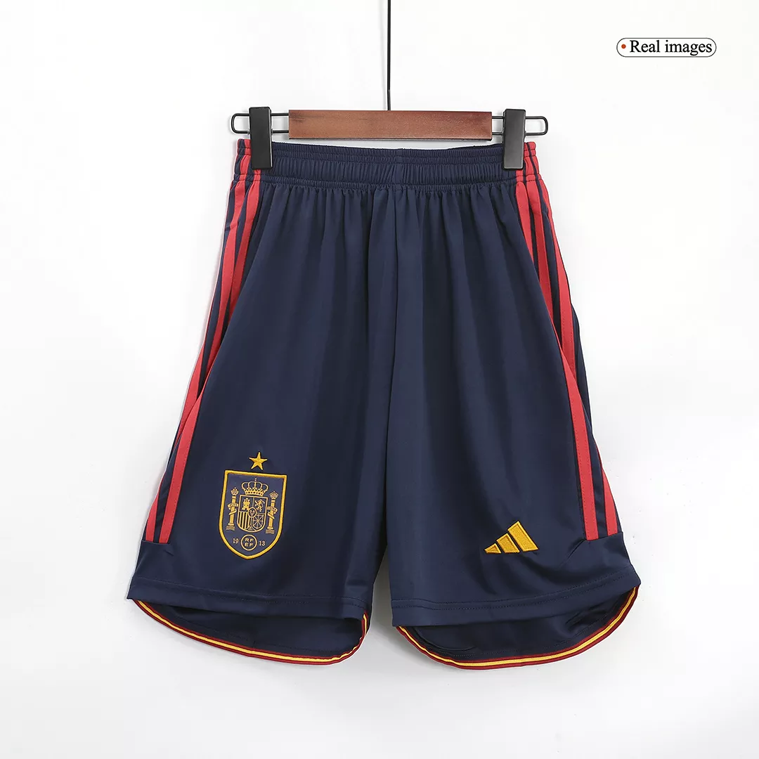Spain Home Soccer Shorts 2022 - gogoalshop