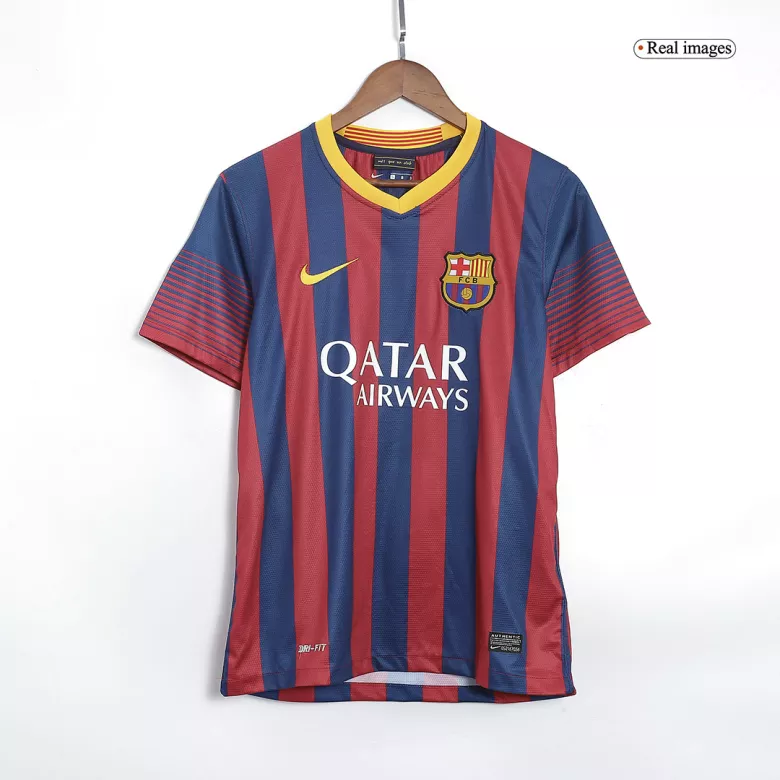 Vintage Soccer Jerseys Barcelona Home Jersey Shirts 2013/14 - gogoalshop