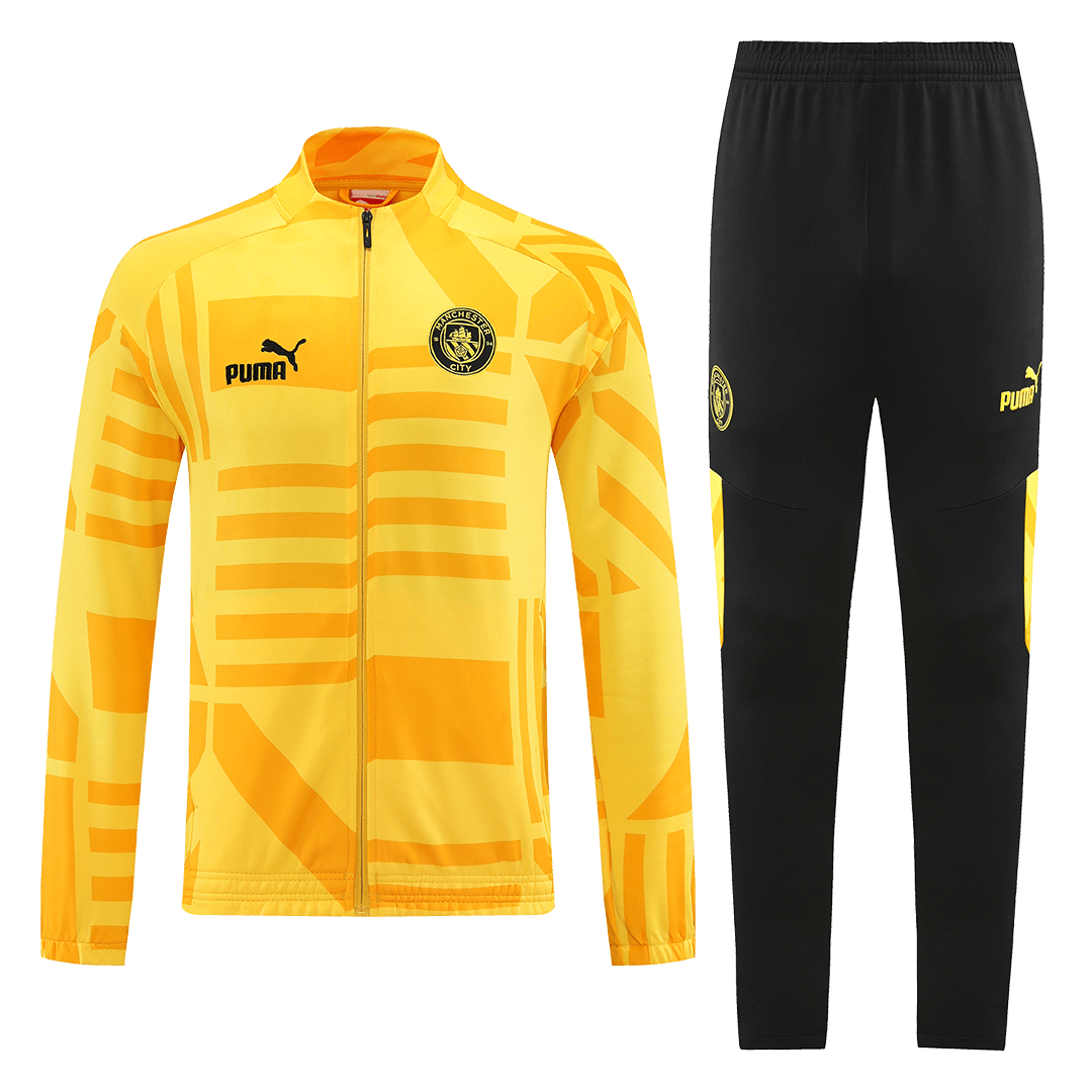 Customize Manchester City Tracksuit 2022/23 Yellow