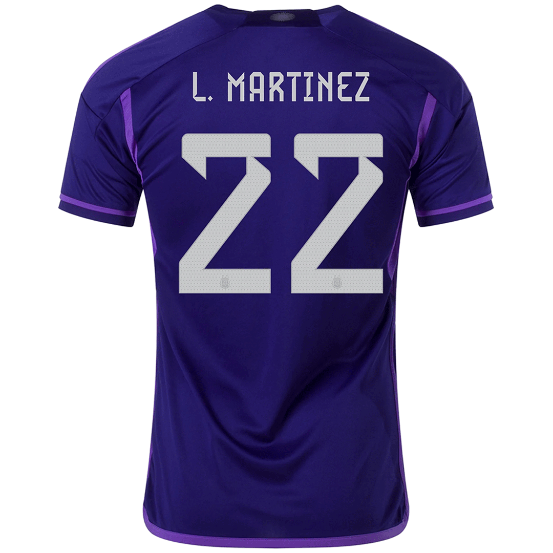 L. MARTINEZ #22 Argentina Away Jersey World Cup 2022 | Gogoalshop