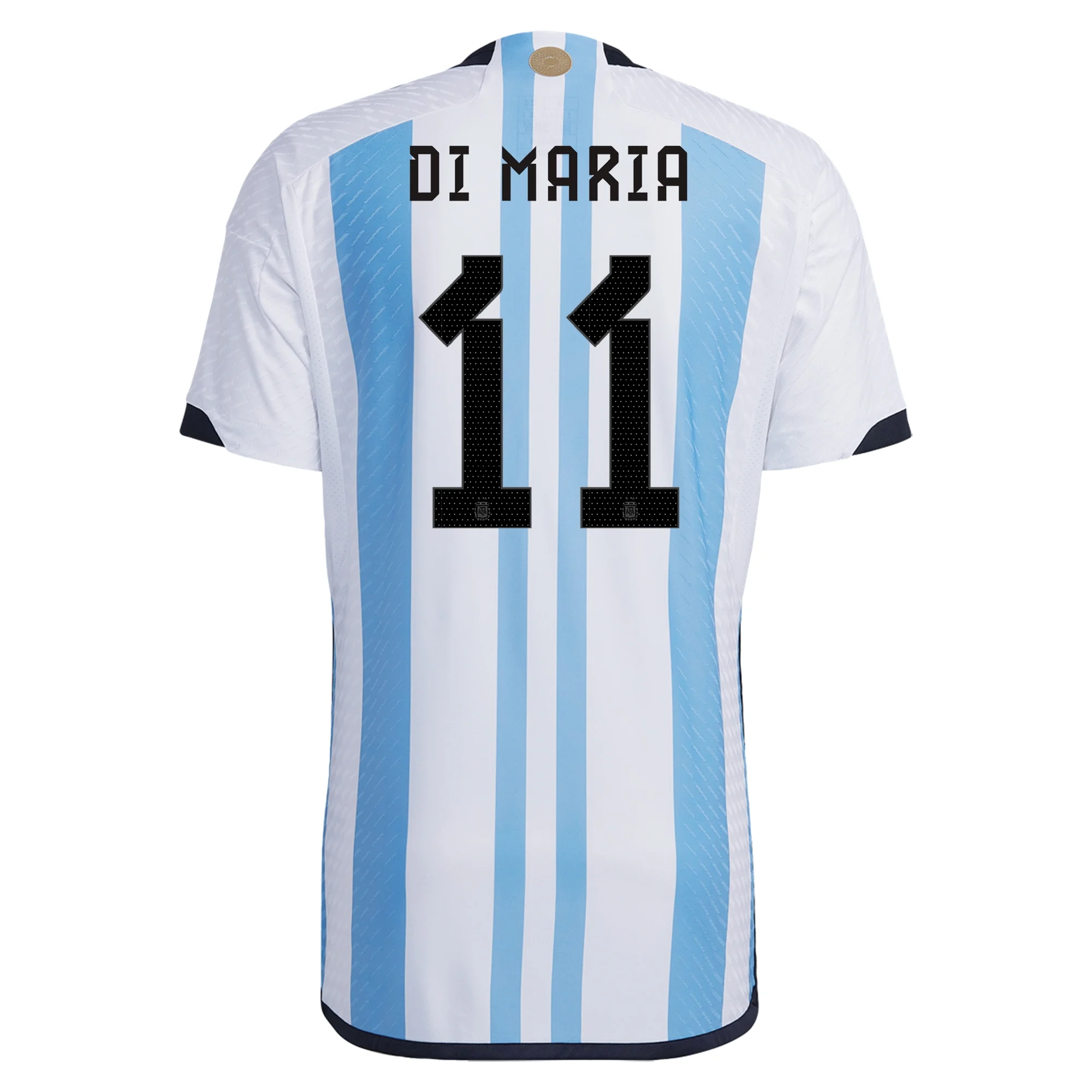 DI MARIA #11 Argentina Home Authentic Jersey World Cup 2022